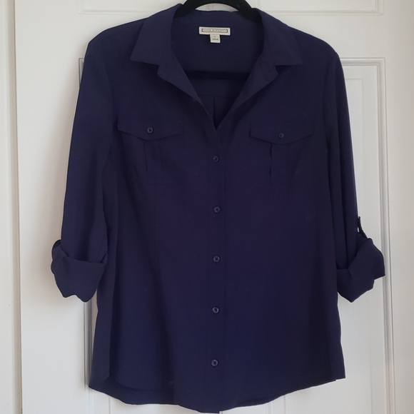 Dark Purple button down - Picture 1 of 7